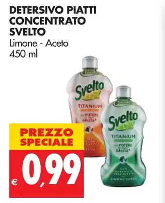 Tigros Svelto Detersivo Piatti Concentrato 450ml offerta