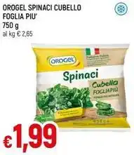 Galassia OROGEL SPINACI CUBELLO FOGLIA PIU' offerta