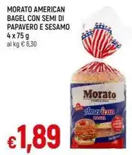 Galassia MORATO AMERICAN BAGEL CON SEMI DI PAPAVERO E SESAMO offerta