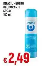 Galassia INFASIL NEUTRO DEODORANTE SPRAY 150 ml offerta