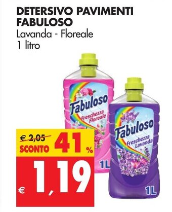 Tigros Fabuloso Detersivo Pavimenti 1 litro offerta