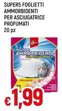 Galassia SUPER5 FOGLIETTI AMMORBIDENTI PER ASCIUGATRICE PROFUMATI 20 pz offerta
