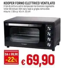 Galassia KOOPER FORNO ELETTRICO VENTILATO offerta