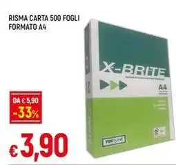 Galassia RISMA CARTA 500 FOGLI FORMATO A4 offerta