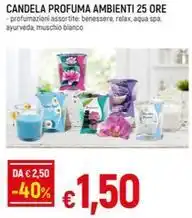Galassia CANDELA PROFUMA AMBIENTI 25 ORE offerta