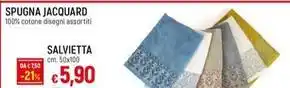 Galassia SPUGNA JACQUARD SALVIETTA cm. 50x100 offerta