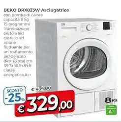 Galassia BEKO DRX823W Asciugatrice offerta