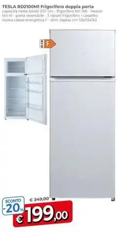 Galassia TESLA RD2100MI Frigorifero doppia porta offerta