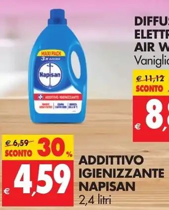 Tigros Napisan Additivo Igienizzante 2,4 litri offerta