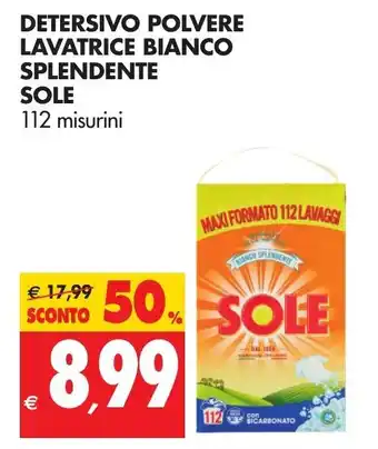 Tigros Sole Detersivo Polvere Lavatrice Bianco Splendente offerta