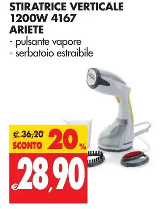 Tigros Ariete Stiratrice Verticale 1200W 4167 offerta