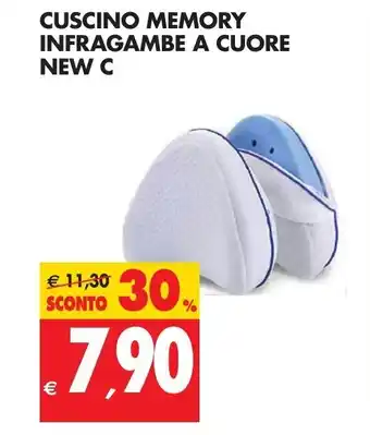 Tigros Cuscino Memory Infragambe A Cuore New C offerta