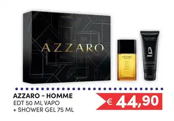Acqua & Sapone AZZARO - HOMME EDT 50 ML VAPO + SHOWER GEL 75 ML offerta