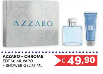 AZZARO - CHROME EDT 50 ML VAPO + SHOWER GEL 75 ML