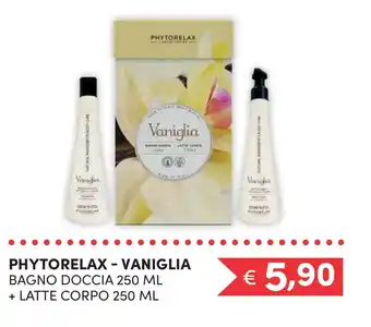 Acqua & Sapone PHYTORELAX - VANIGLIA BAGNO DOCCIA 250 ML + LATTE CORPO 250 ML offerta