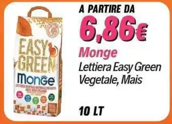 Giulius Monge Lettiera Easy Green Vegetale, Mais 10 LT offerta