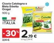 Carrefour Iper Cicoria Catalogna o Bieta Erbetta Orogel offerta