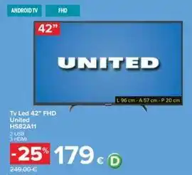 Tv Led 42" FHD United HS82A11