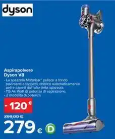 Carrefour Iper Aspirapolvere Dyson V8 offerta