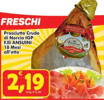 Ansuini Prosciutto Crudo di Norcia IGP 18 mesi