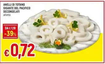 Galassia ANELLI DI TOTANO GIGANTE DEL PACIFICO DECONGELATI offerta