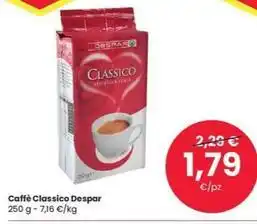 Eurospar Caffè Classico Despar 250 g offerta