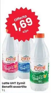 Eurospar Latte UHT Zymil Benefit assortito 1 L offerta