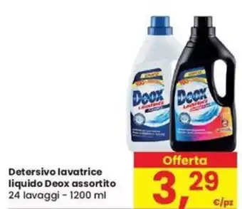Eurospar Detersivo lavatrice liquido Deox assortito 24 lavaggi - 1200 ml offerta