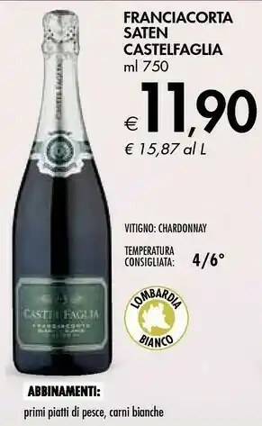Bennet Franciacorta Saten Castelfaglia offerta