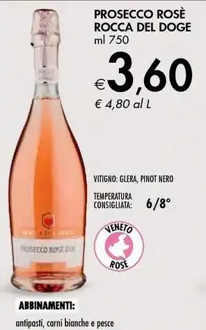 Bennet ROCCA DEL DOGE PROSECCO ROSE offerta