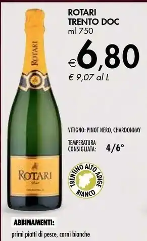 Bennet ROTARI TRENTO DOC offerta