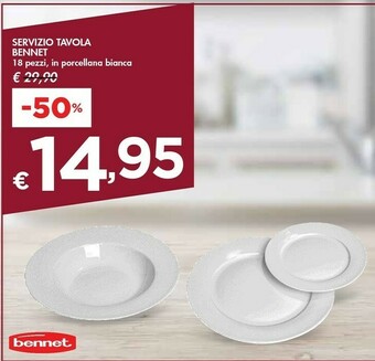Bennet Servizio piatti offerta