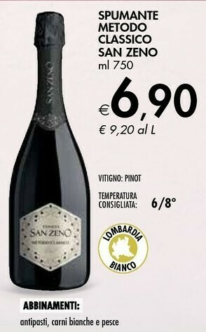 Bennet San zeno Spumante Metodo Classico offerta