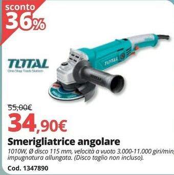 Brico Io Smerigliatrice Angolare offerta