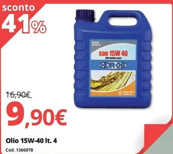 Brico Io Olio 15W-40 Lt 4 offerta