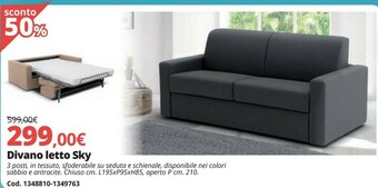 Brico Io Divano Letto Sky offerta
