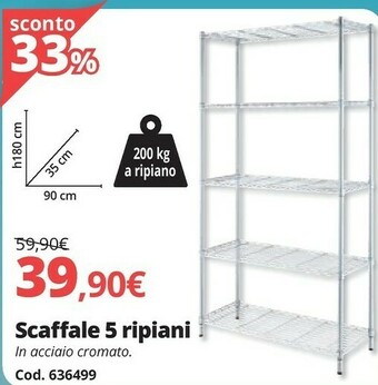Brico Io Scaffale 5 Ripiani offerta