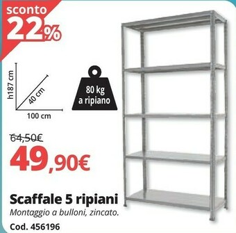 Brico Io Scaffale 5 Ripiani offerta