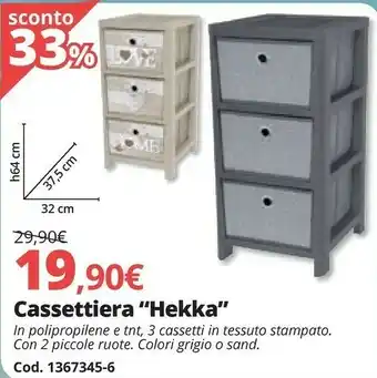 Brico Io Cassettiera “Hekka” offerta