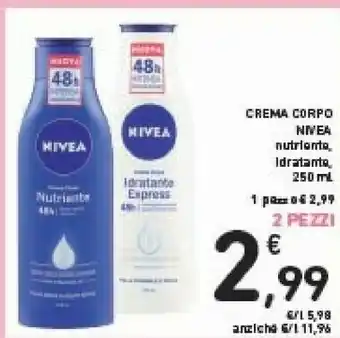 Conad Nivea 80301 Lozione Per Il Corpo 250 Ml Donne Idratante, Nutriente, Levigante, Setificante offerta