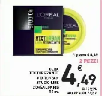 Conad L'Oreal Paris Cera Tex Turizzante offerta