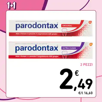 Conad DENTIFRICIO PARODONTAX original, ultra clean, 75 ml offerta