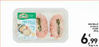 Conad Fileni Mini Rolle Di Pollo offerta