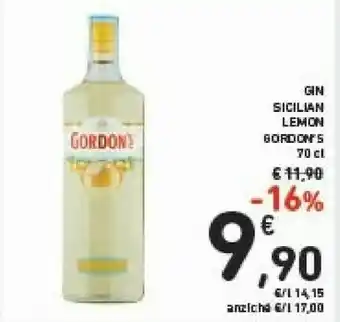 Conad Gordon's Gin Sicilian Lemon offerta