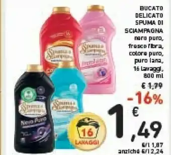 Conad Spuma di Sciampagna Bucato Delicato offerta