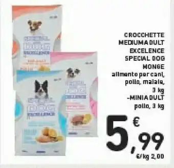 Conad Monge Crocchette Medium Adult Excelence Special Dog offerta
