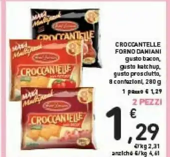 Conad Forno damiani Croccantelle Gusto Bacon 280 G(ml) offerta