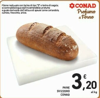 Conad Pane Svizzero offerta