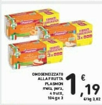 Conad Plasmon Omogeneizzati Alla Frutta offerta
