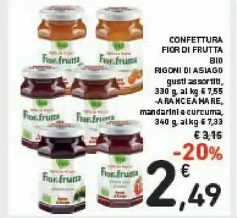 Conad Rigoni Di Asiago Confettura Fior Di Frutta Alla Rosa Canina Biologica offerta